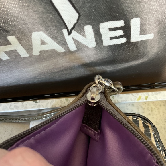 Coach Animal Print Bundle! New metallic wristlet, pouch, bag/Jewelry trinket box - Picture 9 of 15